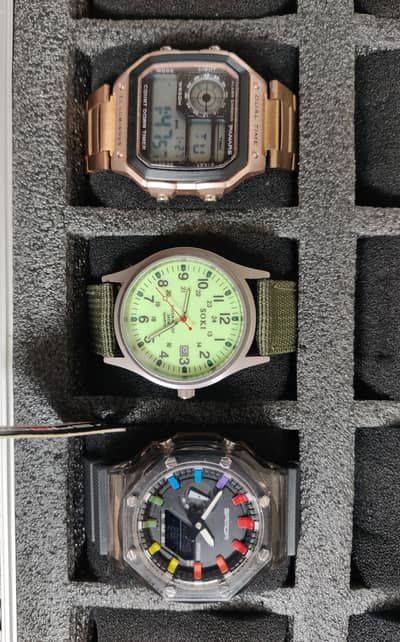 3 Watches Combo – SANDA, SOKI & Panars Digital