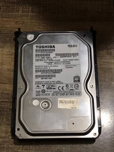 TOSHIBA 500gb Hard Drive