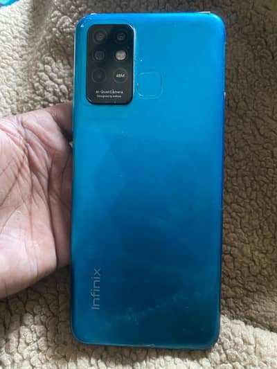 infinix not 8 i only phone  han  6/128 han battry new dalwani. hogi 40