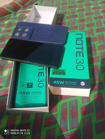Infinix Note 30, 8+5/256 GB, dual sim, 100% ok