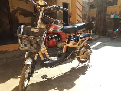 Electric cycle good condition jis ko chahiya wo rabta karyn