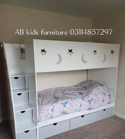 Bunk bed | Kid wooden bunker bed | Baby bed | Double bed | Triple bed