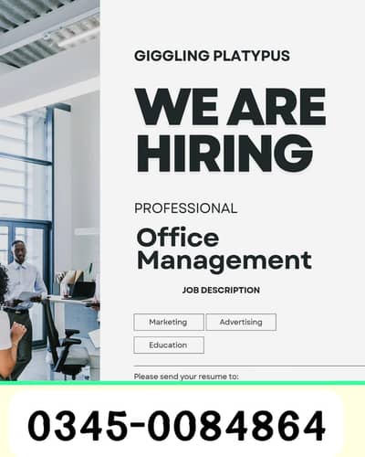 Male and female staff for office management