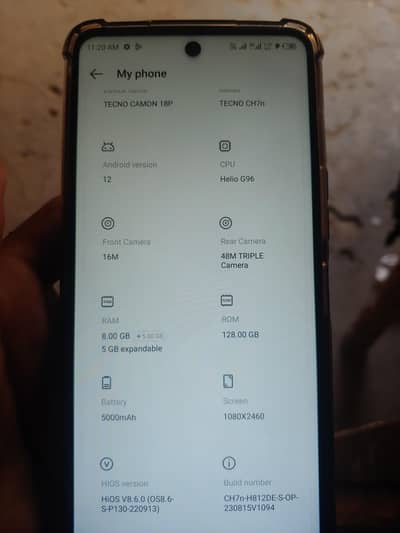 tecno camon 18 p