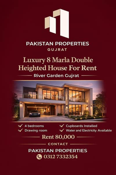8 Marla Luxury Double Heighted House for Rent
