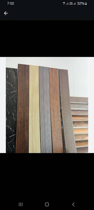 wpc pannelMedia wall Wallpaper vinyl & wood flooring ceiling Wpc