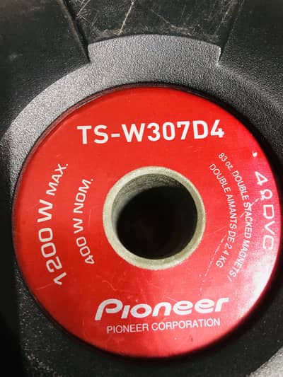 Pioneer 307 D 4 dual coil original Mexico woffer