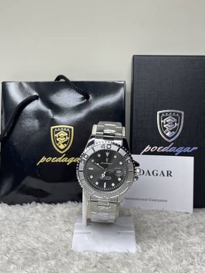 POEDAGAR Rotations Bezel Premium Watch With Gift Packaging