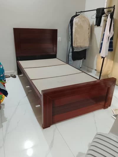 new wooden single bed for sale