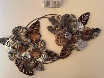Elegant Metal Floral Wall Art – Luxury Home Décor (Large Size)