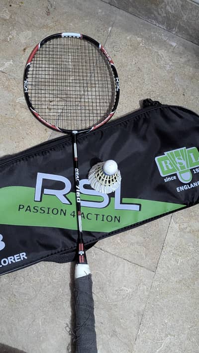 RsL racket with one shettlecock