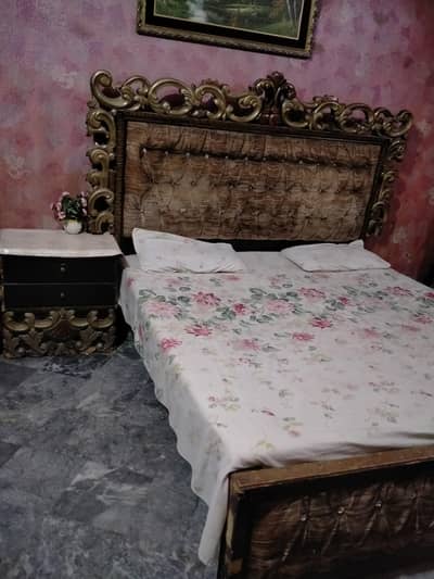 Bed set with side Tables and Dressing for sale