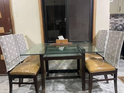 dining table with 4  chairs