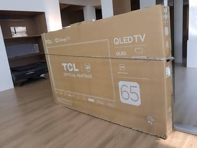 TCL 65" QLED TV box pack BRAND NEW WITH WARRANTY CARD