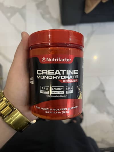 Nutrifactor newly launched creatine chocolate flavour gym supplement