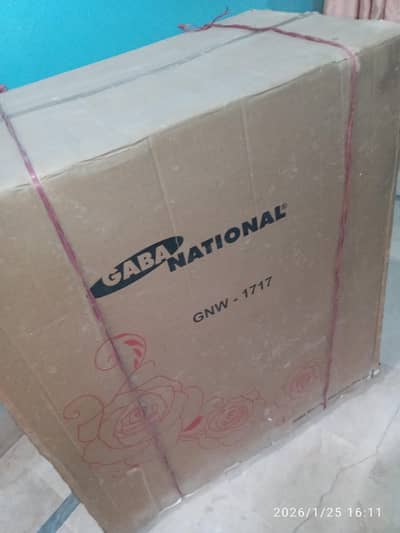Gaba national washing machine twin tub model number GW-1717 BOX PACK