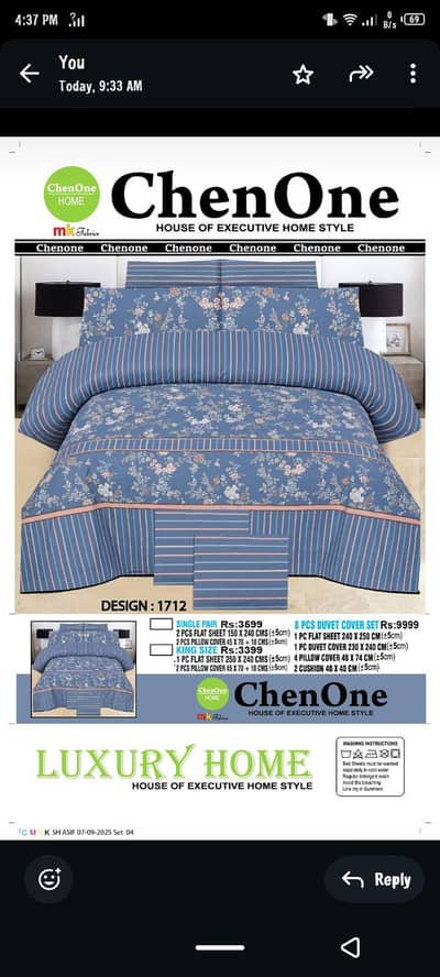 bedsheets single and double