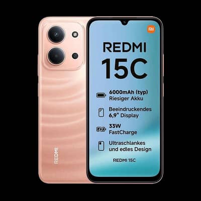 Redmi 15c 6/128 12month full warranty only box open urgent sale All ok
