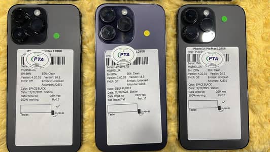 iPhone 14 Pro Max 128GB PTA Approved
