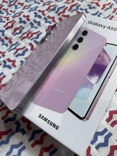 galaxy a55 5g brand new officially pta  all accessories