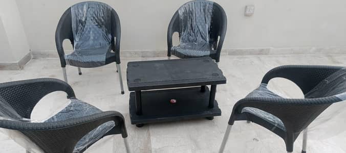 4 chairs with table set