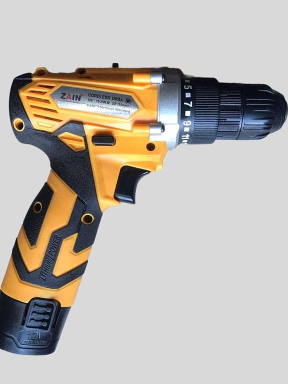 Rechargeable Drill 12 V with Dual Battery and Charger