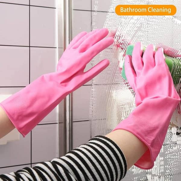 Rubber Gloves For Washing And Cleaning Purpose Good Quality 12 Inch Length
