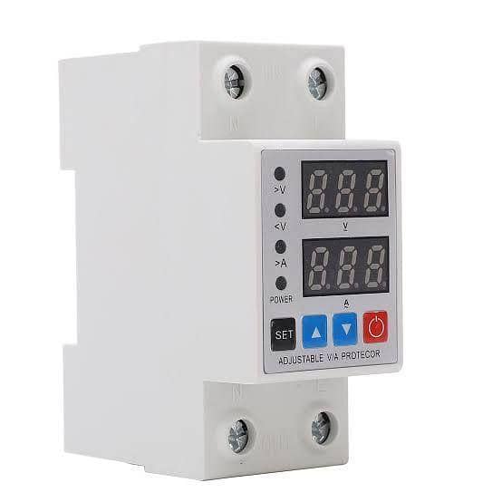 Voltage Protector (Over-Under) 63A Volt And Ampere Meter- Automatic
