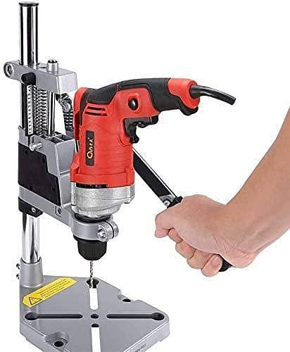 Verma Drill Press Stand for Electric Drills, 40–43mm Workbenches, 60mm Drilling Depth, 43mm Holding Diameter