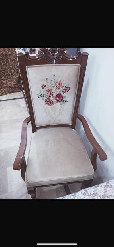 pure wood couple chairs with pure wood table