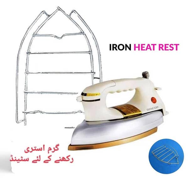Stainless Steel Heat Spacer Iron Holder - Hot Iron Stand