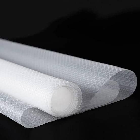 Non-Slip Reusable Fridge Shelf Liners 150 x 45cm (17.7 x 59 inches) - Non-Adhesive Kitchen Drawer and Cabinet Mat, Antibacterial and Odorless