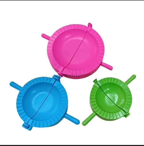 Set of 3 Samosa and Dumpling Makers in Various Sizes - Kitchen Tool for DIY Pasta and Wrapper Creation