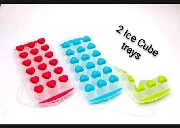 Silicone Ice Cube Tray for Easy Release - Round and Heart Shapes - 21 Hole Maker for Drinks and Jellies