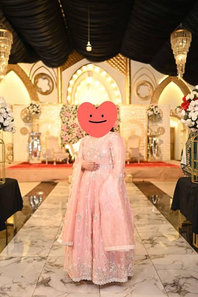 full length maxi baby pink