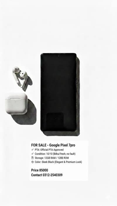 Google Pixel 7pro PTA Approved