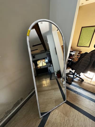 Ghani Company Full Length Mirror (2×5) – Iron Frame – White