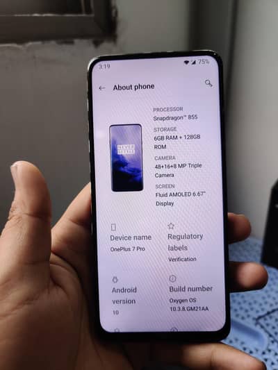 Oneplus 7 pro only panel change (LCD) pta approved 6/128gb