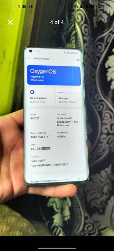 One Plus 8 pro 12/256