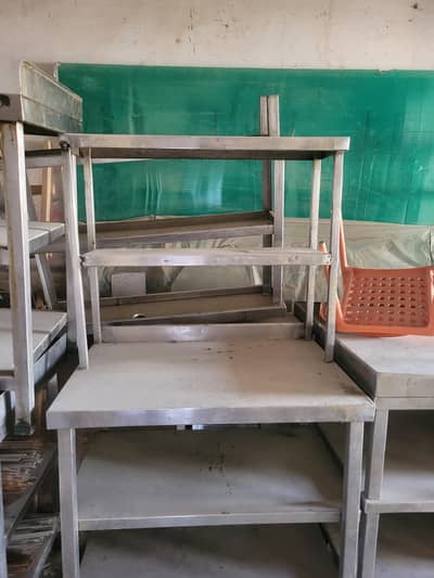 Stainless Steel Racks and Crockery