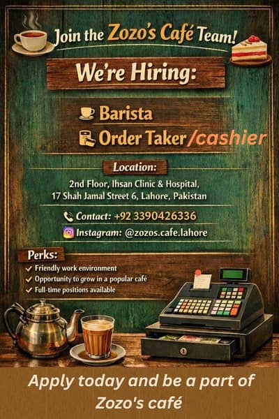 JOB OPENINGS – APPLY NOW!