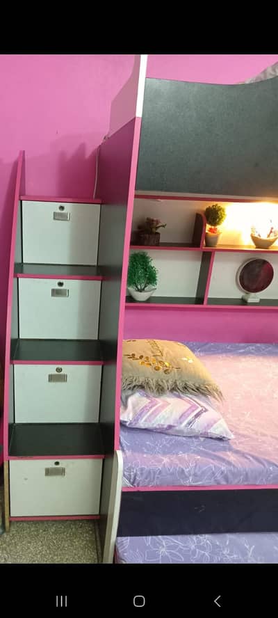 3 Storey Metal Bunk Bed  Heavy Duty 3 Layer Bunk Bed  Triple Level Ir