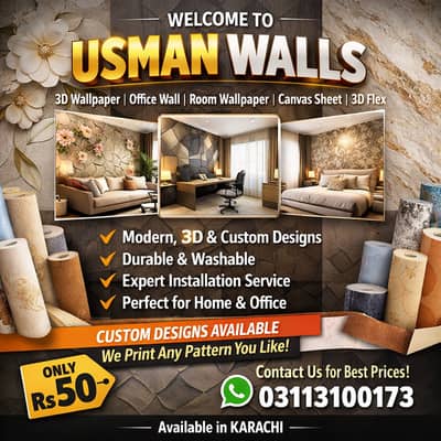 3D Wallpaper | Office Wall | Room Wallpaper | Canvas Sheet | 3D Flex
