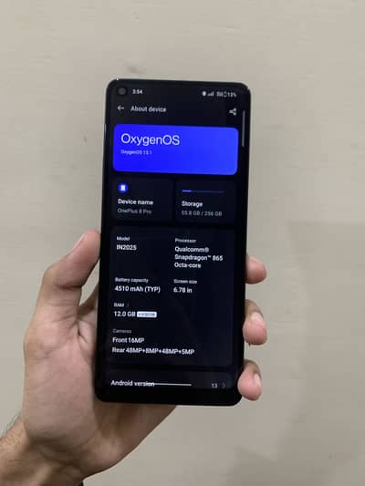 One plus 8 pro Black Dual sim 12/256