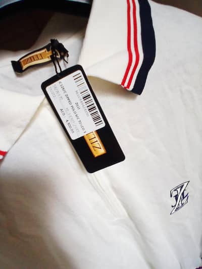 Brand new branded polo zip shirt