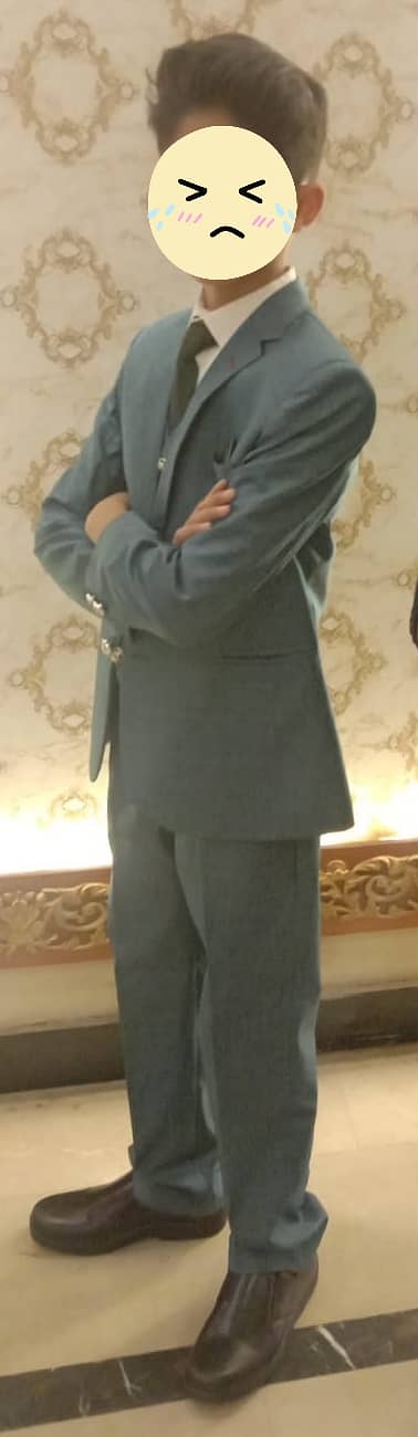 3 pcs suit for kids (9-13 years old) dark sea green!