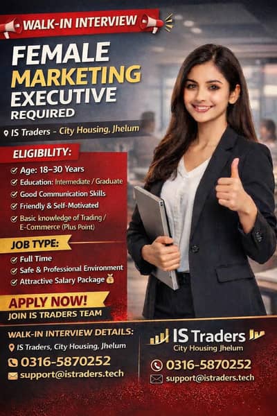 Female Candidate For Marketing