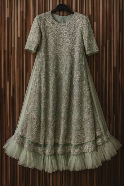 Maxi Dress,Wedding Maxi,Bridle Dress,Embroidered Maxi,Net Maxi Bridal