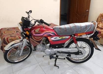Honda CD70 (2023)All Punjab Number, Call 03036828292