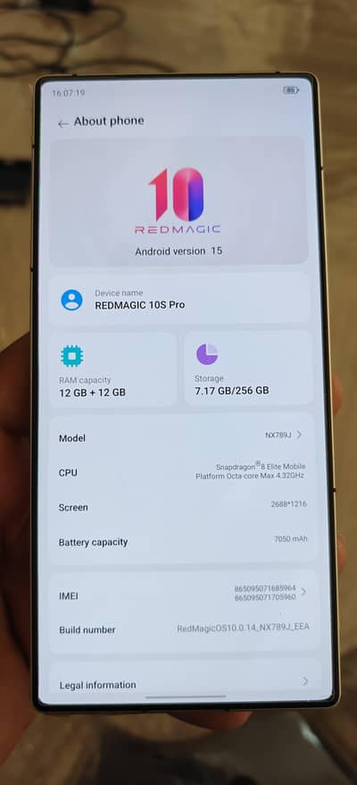 *REDMAGIC 10 Pro (Global Version)  12GB RAM / 256GB Storage*